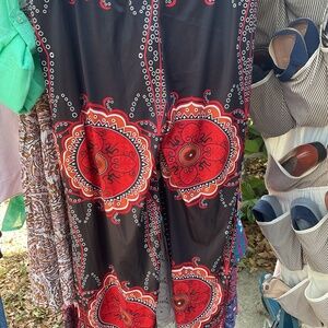 Boho red pants